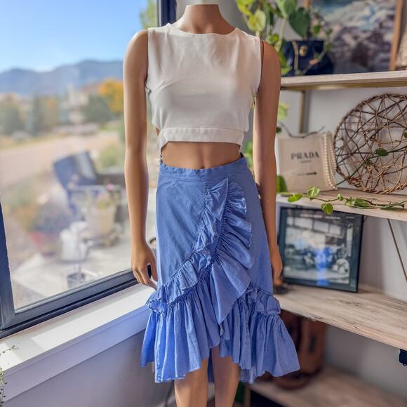 ChicWish, Bowknot Crop Top in White, Full Zip Back, Sleeveless, Women’s Small - Picture 3 of 10